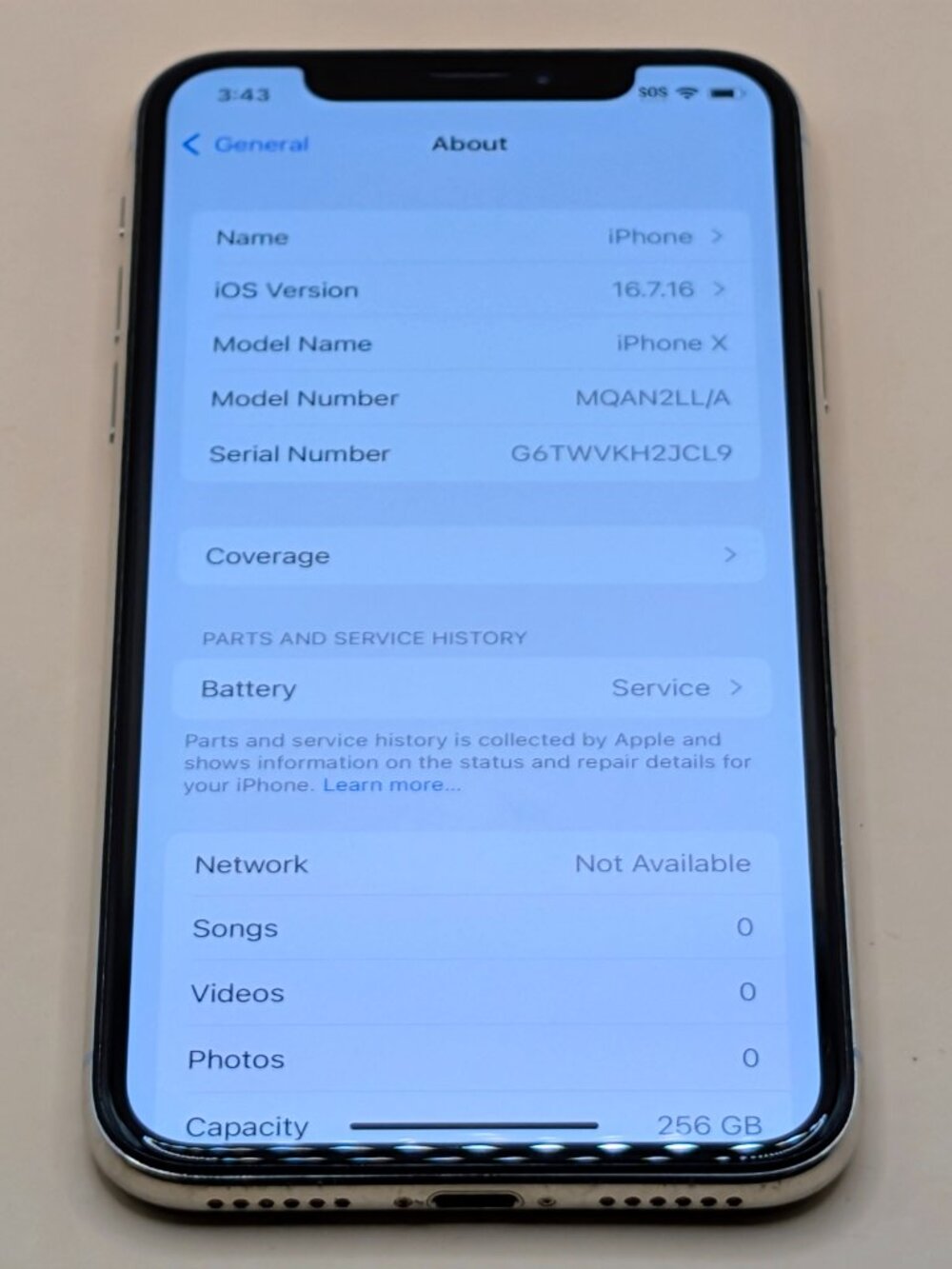 iPhone X 256GB (Unlocked)*** - Picture 4 of 6